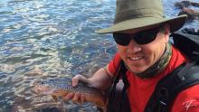 Tiger Trout caught out of Smiths Fork Pass Lake