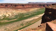 Overlooking the now-unusable Hite Marina at the north end of Lake Powell