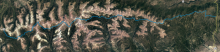 Uinta Highline Trail satellite view